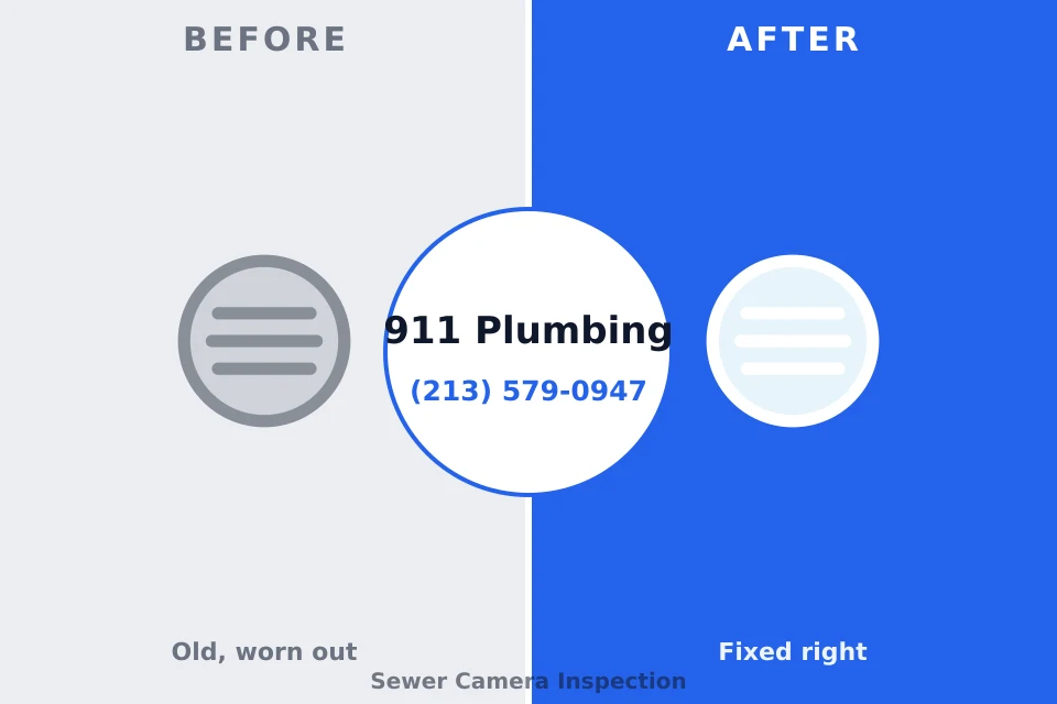 Before and after: plumbing repair Rosepine, LA